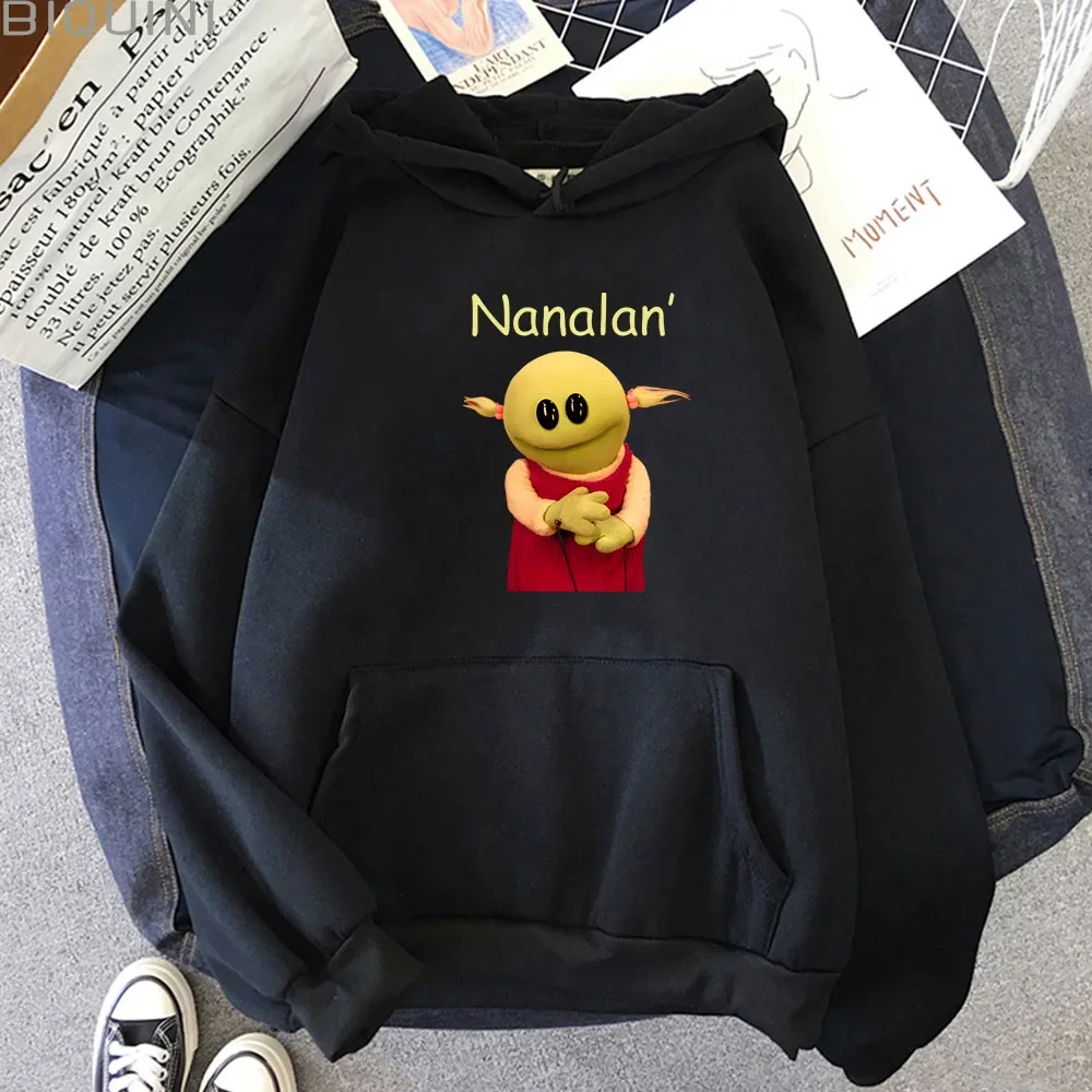 Nanalan Funny Hoodies Unisex Graphic Printed Sweatshirts Long Sleeve Women's Men's Clothes Vintage Autumn and Winter Streetwear