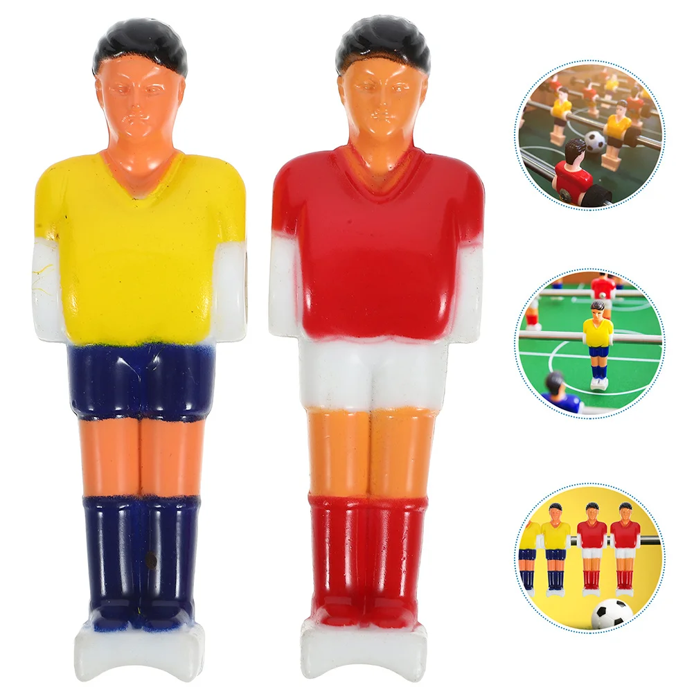 

8pcs Foosball Table Foosball Figures Plastic Football Figures Replacement Soccer Statues For Standard Rods Machine Accessories