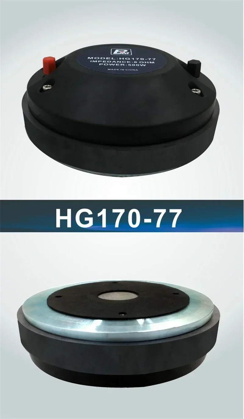 

NEW PT-002 170 Magnetic 75 Core Titanium Film Hg170-77 Tweeter Driver Head Professional Stage Treble Head 110db 8ohms 80-160w（1P