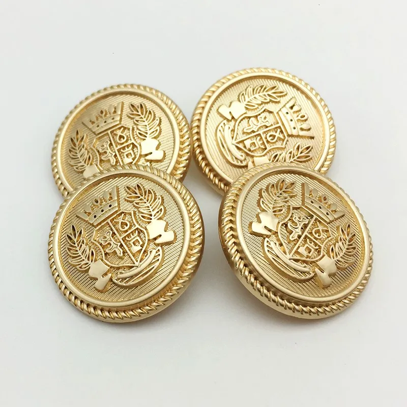 High-End Large Size Metal Button for Women's Coat Sleeve Luxury Cashmere Button Versatile Metal Coat Button for Windbreaker