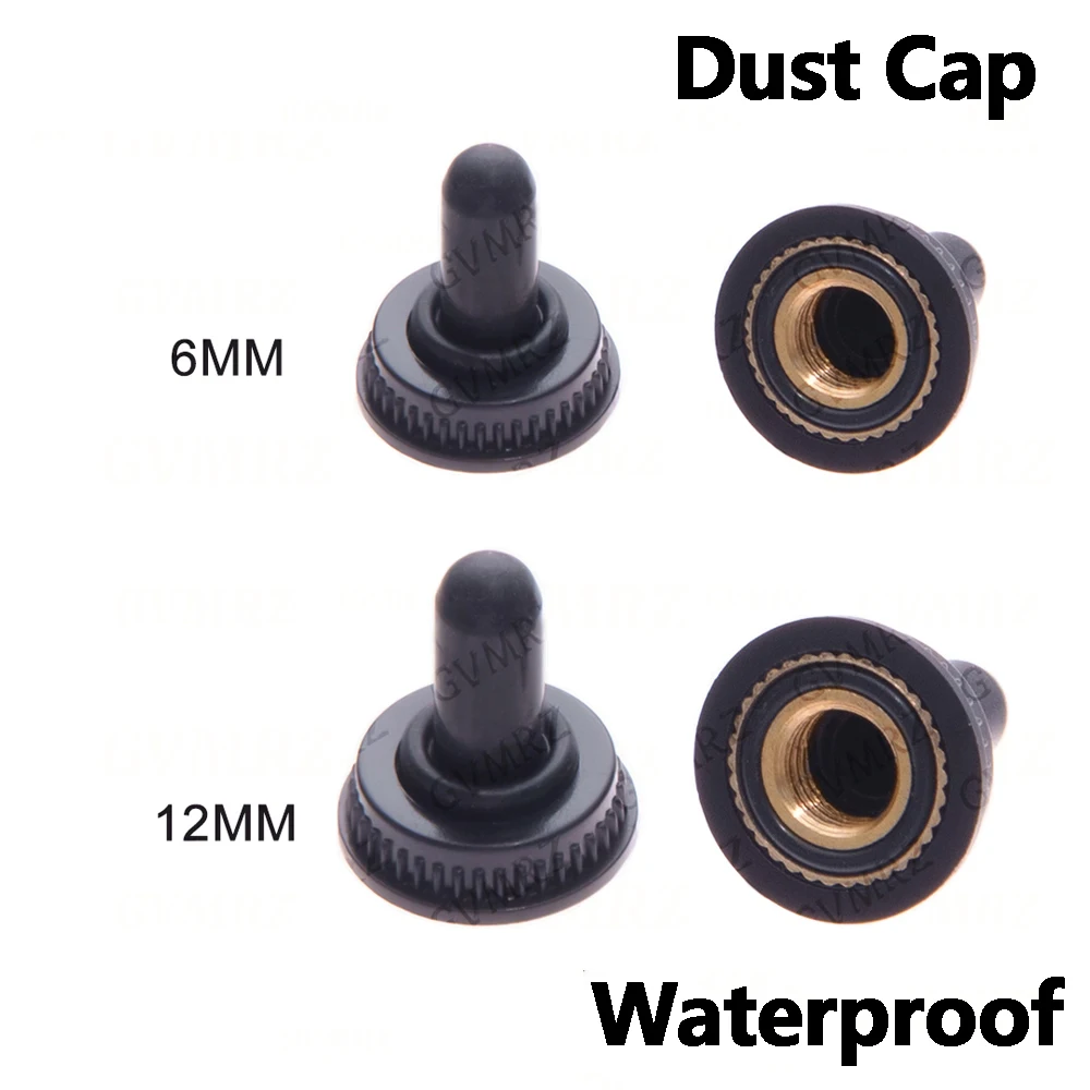 1/2/5/10PCS 12MM 6MM Toggle Switch Waterproof Rubber Resistance Cover Dust Cap Boot Black Tarpaulin