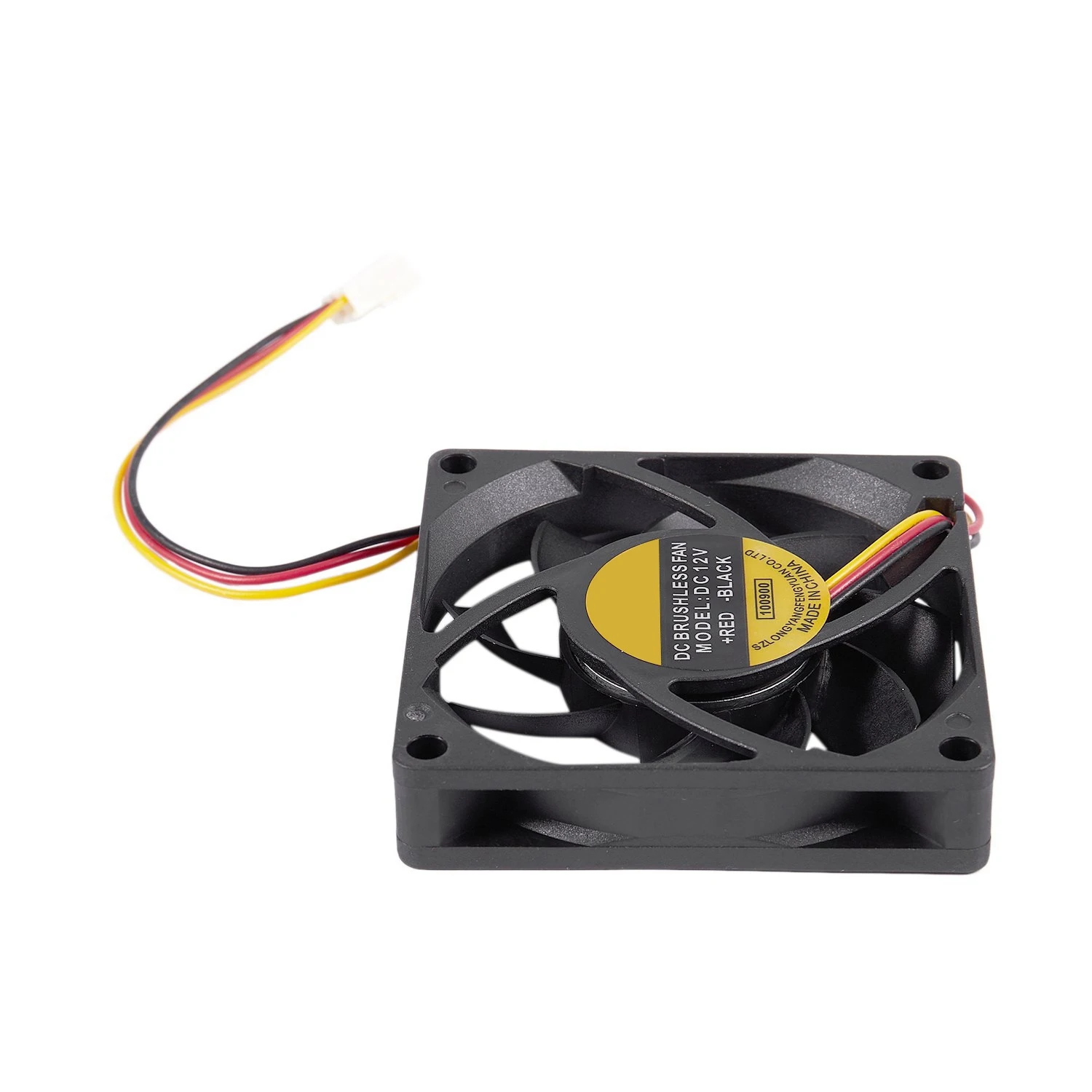 70x70mm 12V 3-Pin PC Computer Case CPU DC Brushless Cooler Cooling Fan أسود