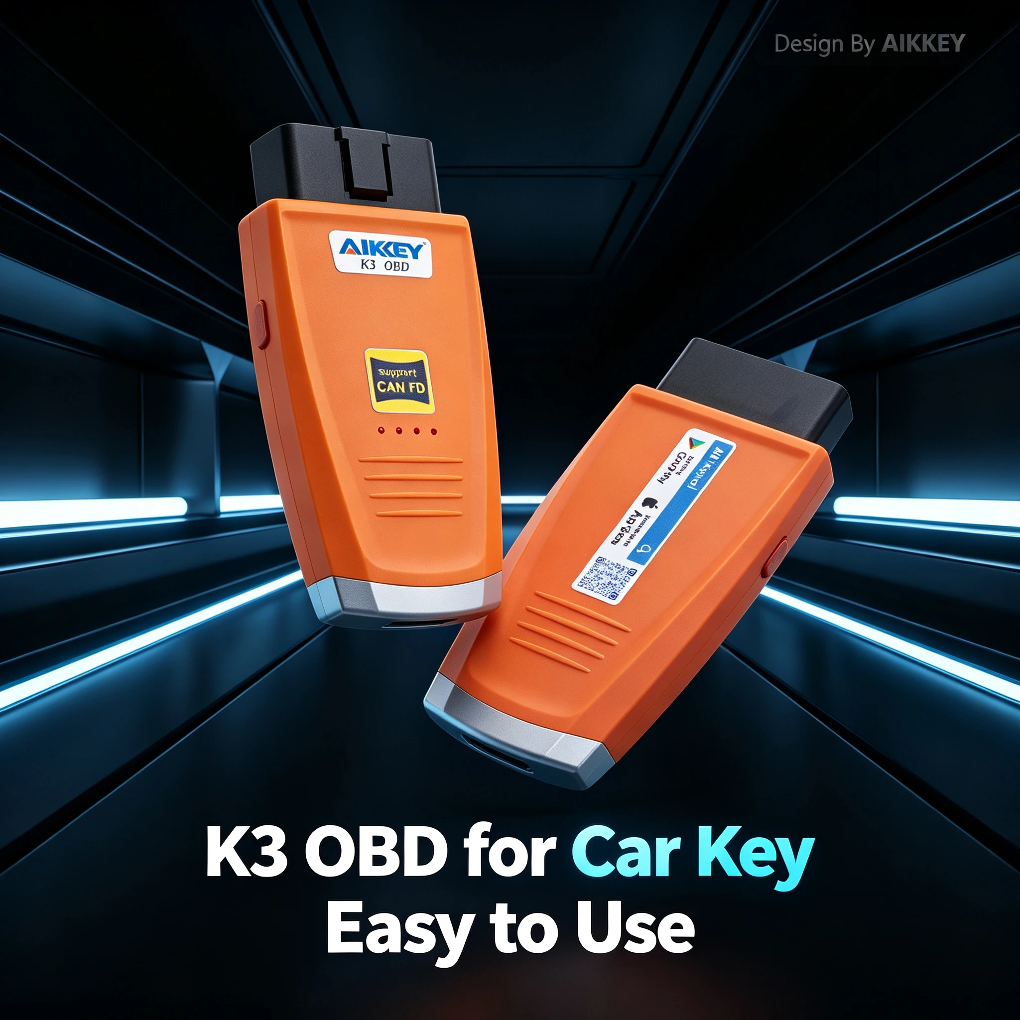 AIKKEY K3 OBD Tool Match Auto Keys Support CANFD for Nissan Ford Chevrolet Honda Toyota Support Add Key and All Key Lost