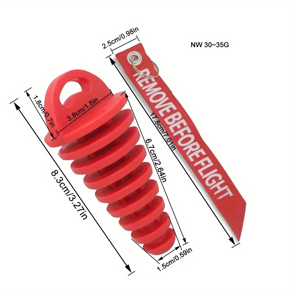 New Exhaust Pipe Stopper Blow-down Plug Exhaust Muffler Waterproof Wash Plug Silicone Off-road Motorcycle Keychain