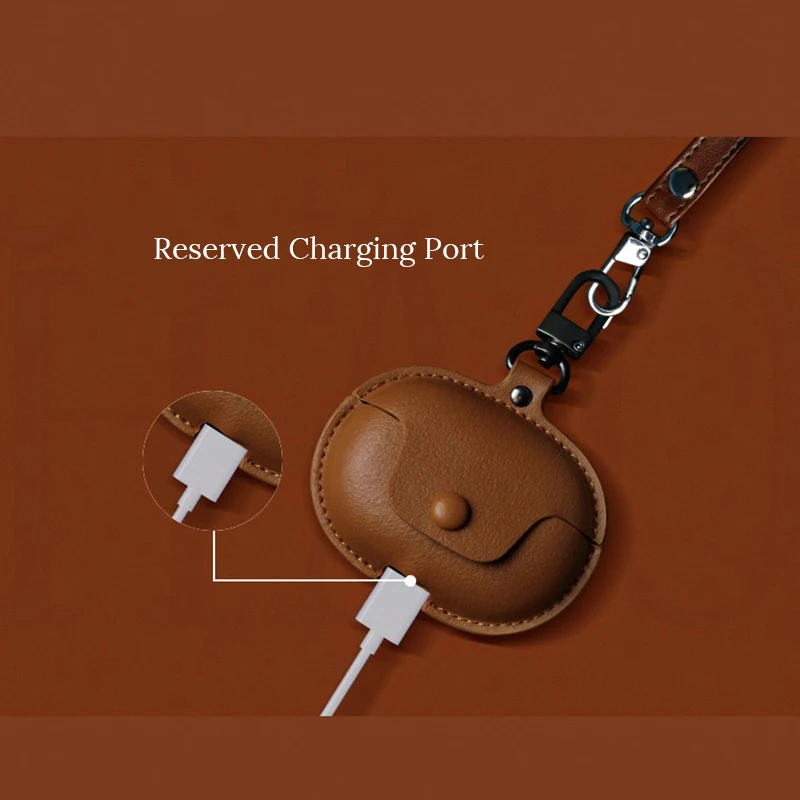 Capa luxuosa de couro pu para fones de ouvido sem fio jbl tune buds2, com corrente, capa protetora à prova de choque, acessórios para fones de ouvido