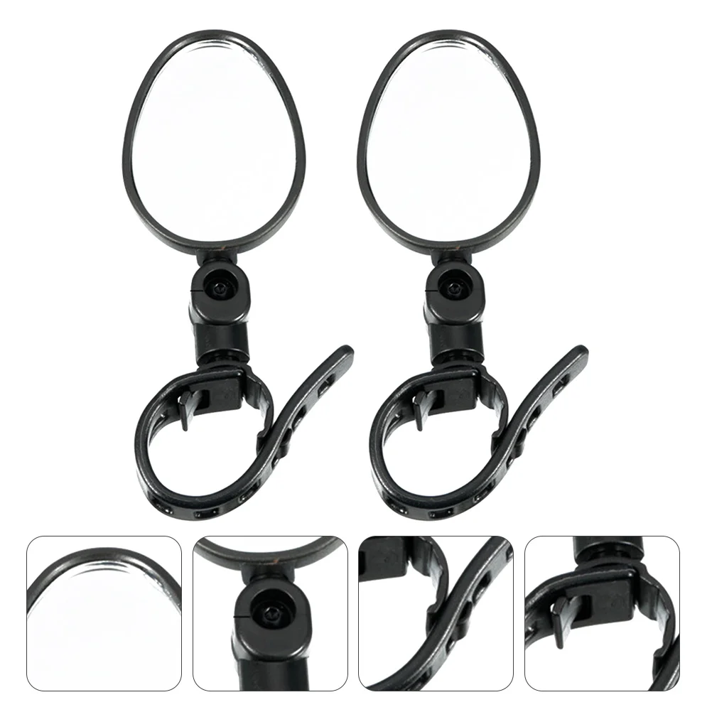 

2Pcs Bike Rearview Mirror Durable Cycling Accessory Easy to Install Safe and Practical Choice Bike Mirror Useful Mirrors