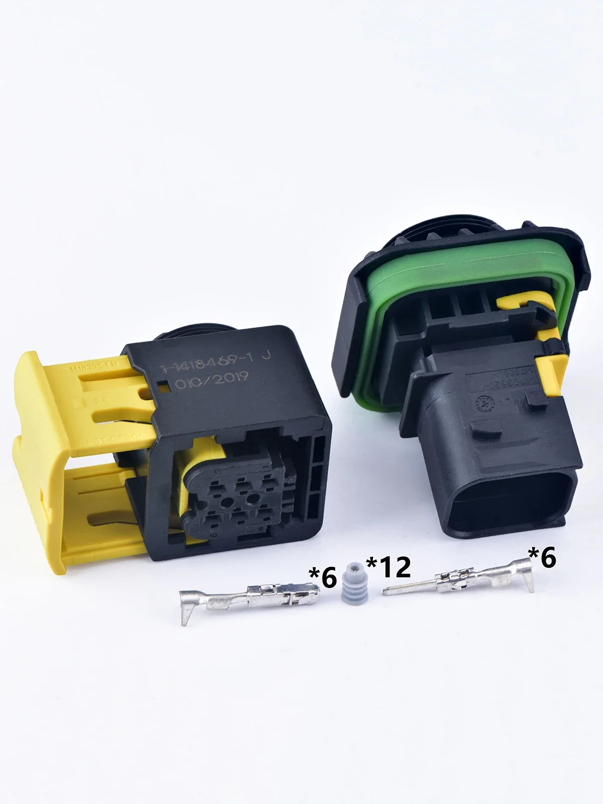 Contrôleur de capteur d'azote et d'oxygène, câble automatique, connecteur étanche, 6 broches 600 ou mâle 1-1418469-1, 1-1703820-1