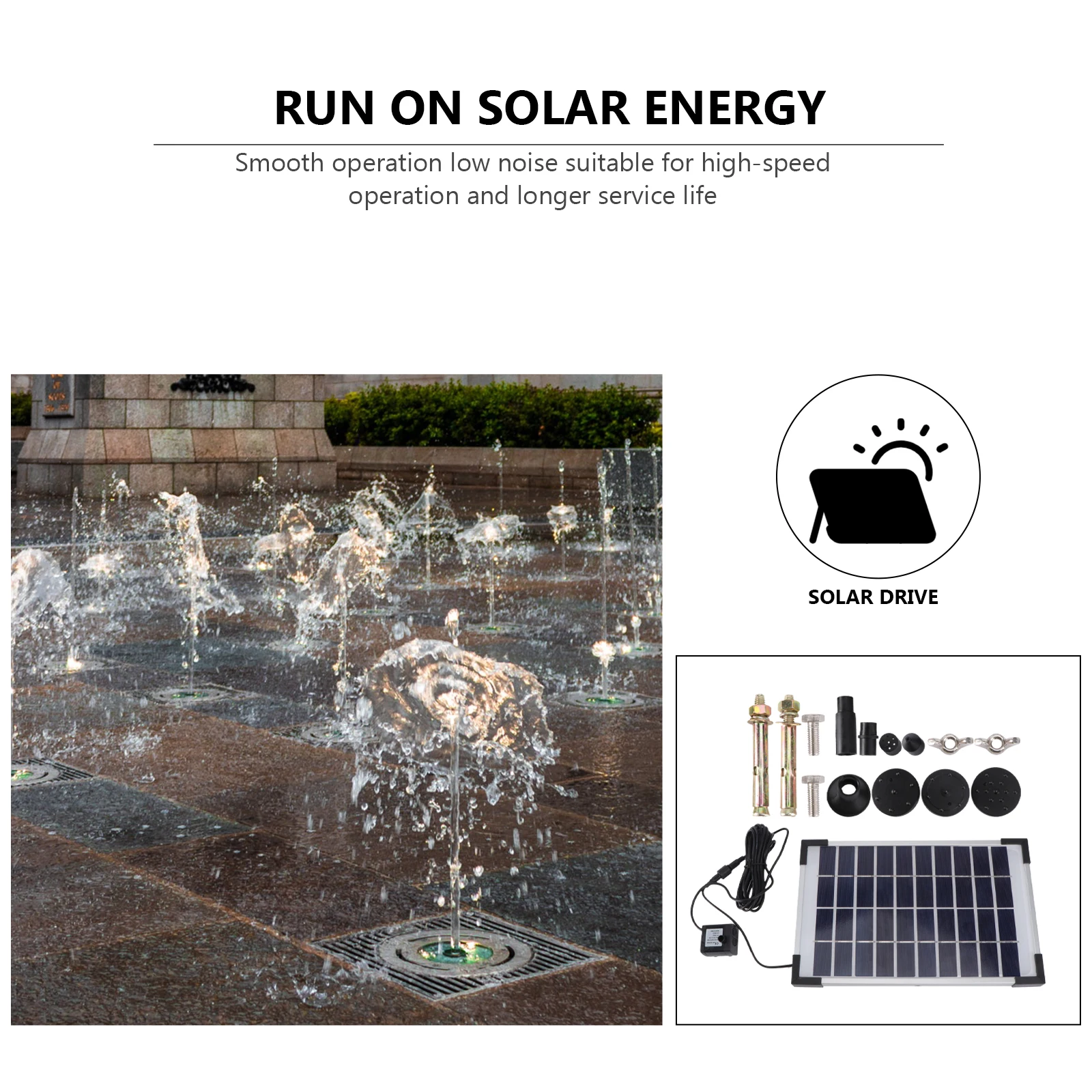 

200L H Solar Water Pump Submersible Aquarium Fountain Fishpond Electric Motor Pool Circulation Liquid Transfer 6 12V