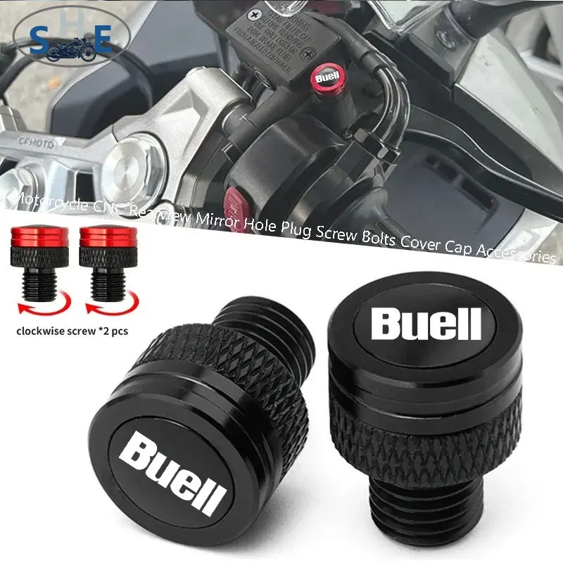For Buell 1125R 1125Cr X1 Xb9r Xb9 Xb12 Xb9sx Ulysses XB12s Xb12x Lightning Motorcycle CNC Rearview Side Mirror Hole Cap Plug