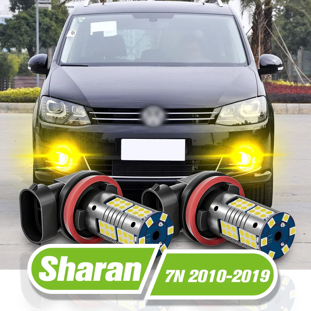 

For VW Volkswagen Sharan 7N1 7N2 LED Fog Light 2pcs Lamp 2010 2011 2012 2013 2014 2015 2016 2017 2018 2019 Accessories