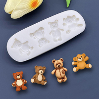 Bear Silicone Sugarcraft Mold Cookie Cupcake Chocolate Baking Mold Fondant Cake Decorating Tools