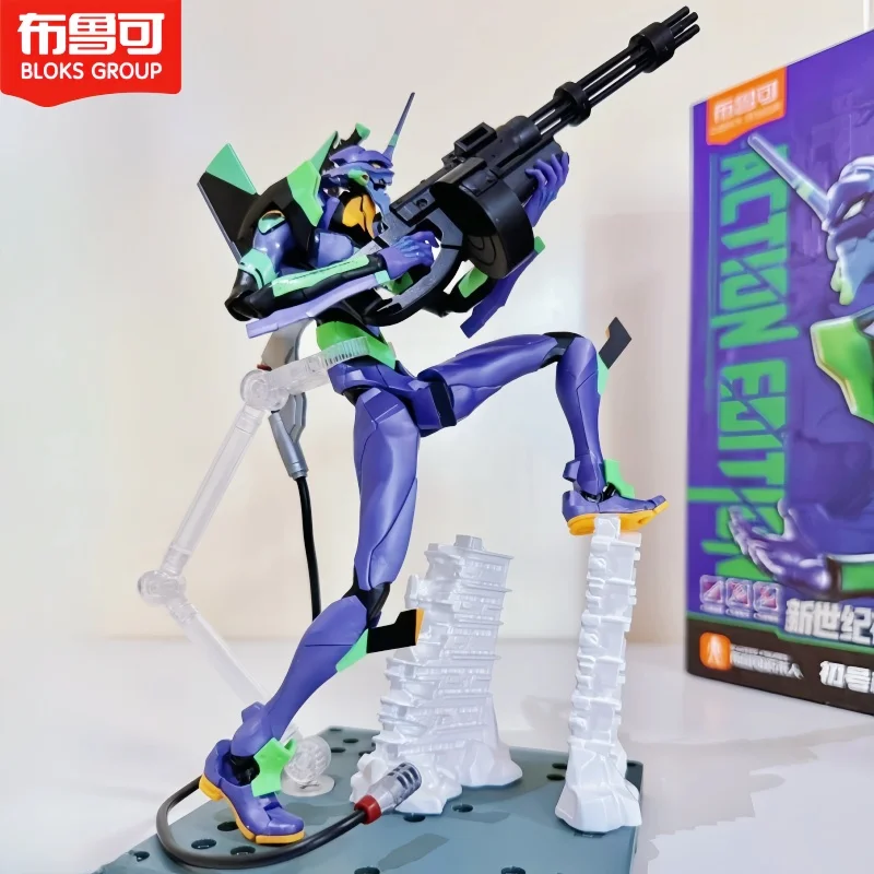 

Оригинальный Blokees Evangelion-02 01 Eva Neon Genesis Evangelion Asuka Shinji, собранная фигурка, аниме-робот, доспехи, игрушка в подарок