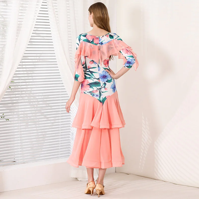 ODBD1382 ホットセール高品質パフォーマンスウェア女性用社交ダンス競技ドレス