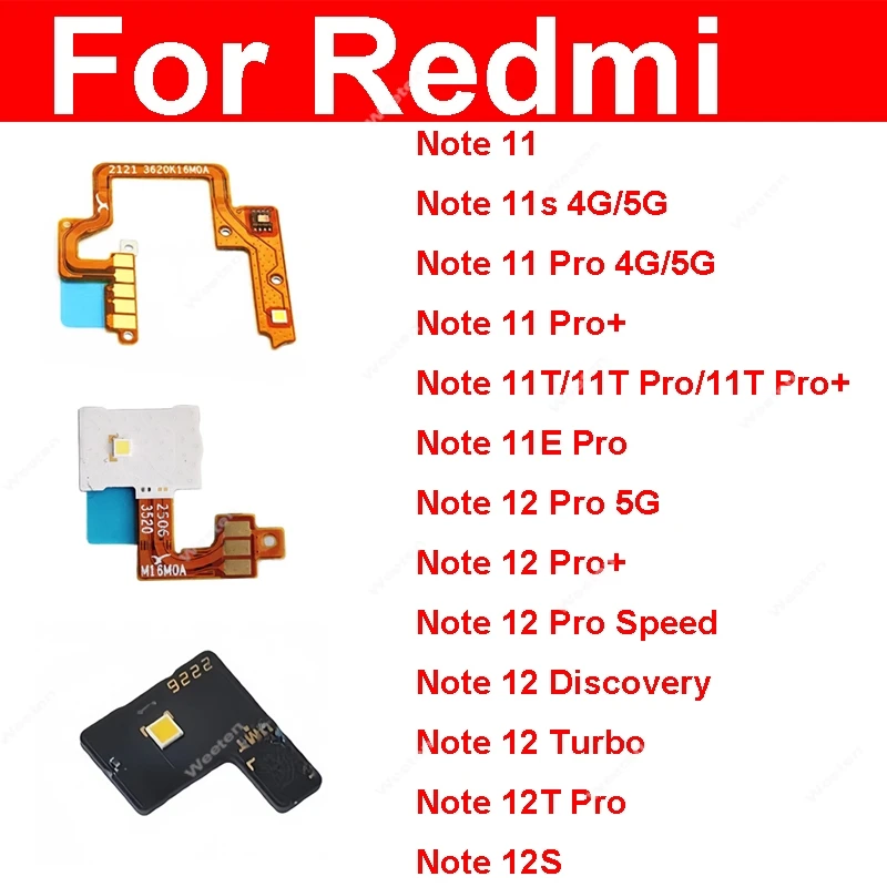 Camera Flash Lamp Module Flex Ribboon For Redmi Note 11E 11S 11T 11 12T 12S 12 Pro Plus Speed Discovery Back Camera Flash Module