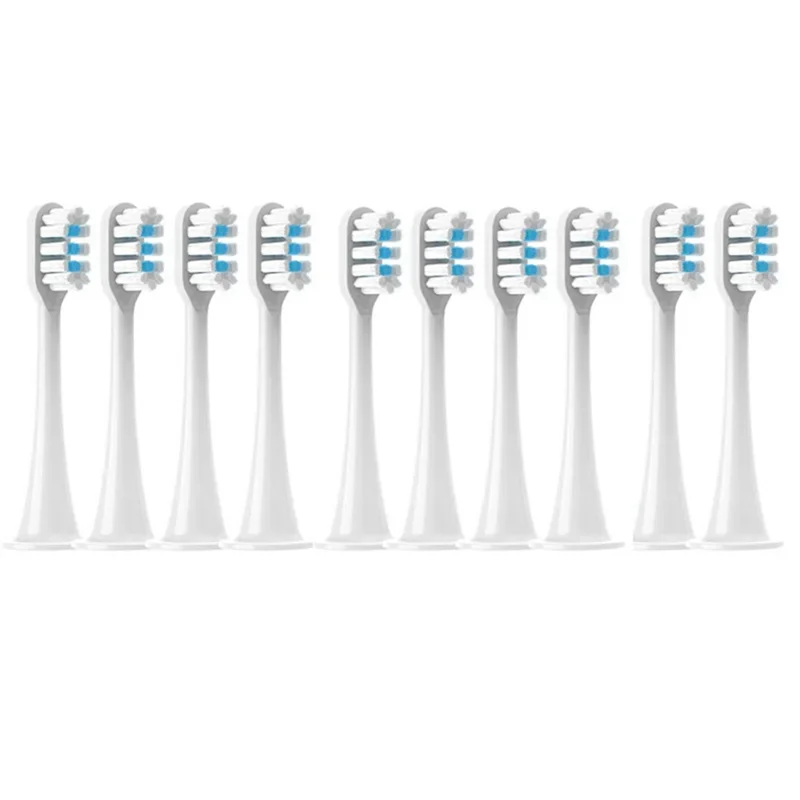 

A47F-Replacement Brush Heads For Xiaomi Mijiat300/T500 Electric Toothbrush Soft Bristle Nozzles With Caps Sealed Package