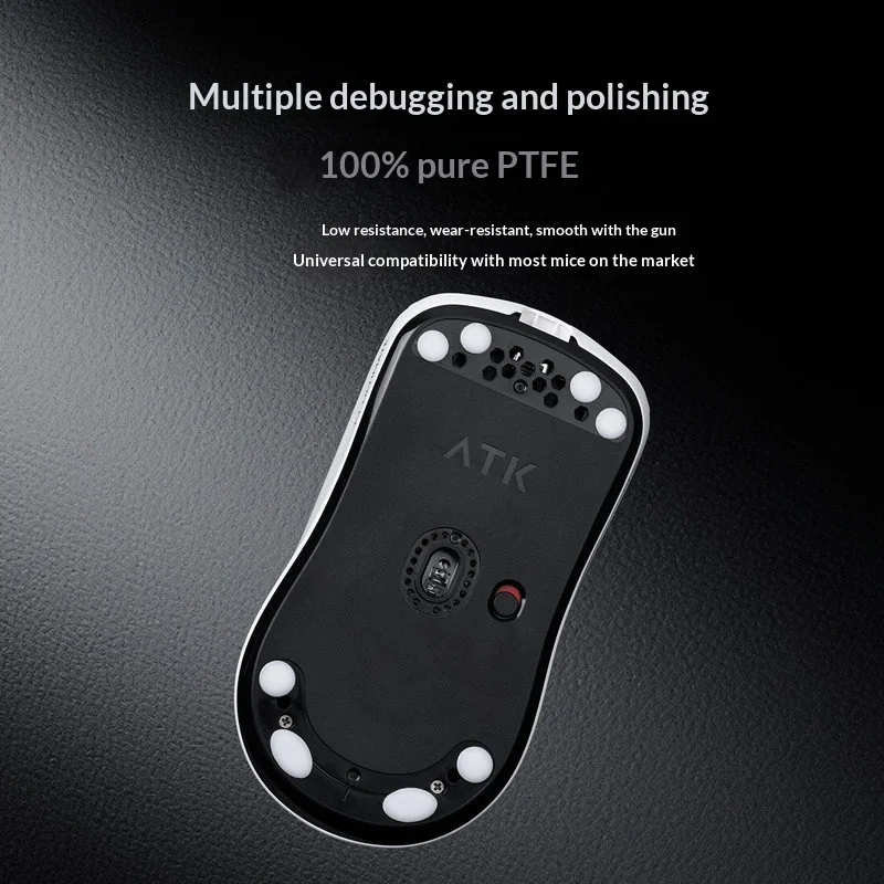 Atk Ptfe Teflon Mouse Skates 70 Pieces 5 Sizes Round Oval Feet Pads Speed Wear Resistant Universal For All Gaming Mice