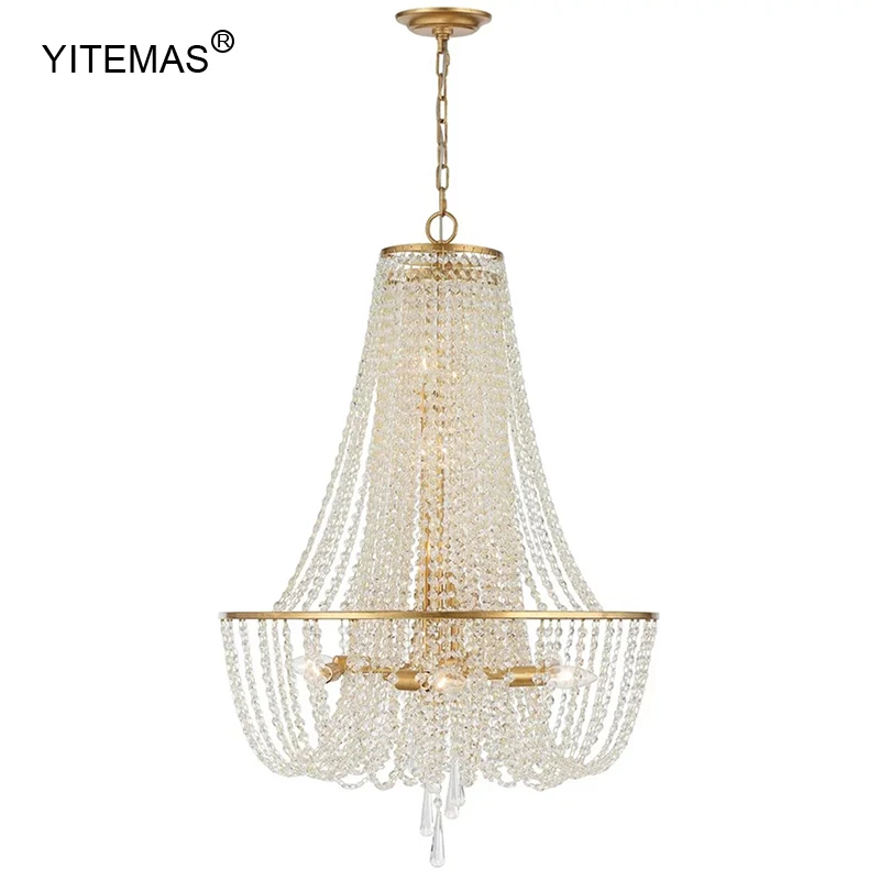 Gold Crystal Chandelier For The Living Room Silver Crystal Chandeliers In Kitchen Dining Room Bedroom French Hanging Lights