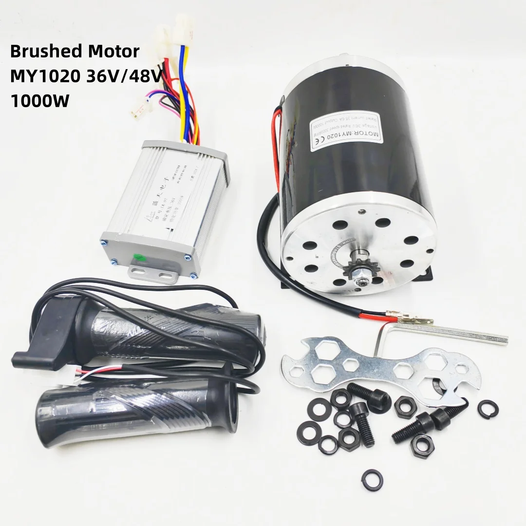 36V 48V 1000W Electric Motor 3000RPM Go-Kart With  Brushed DC Motor Rated Speed Brushless Motor Chain Drive 25H-11T