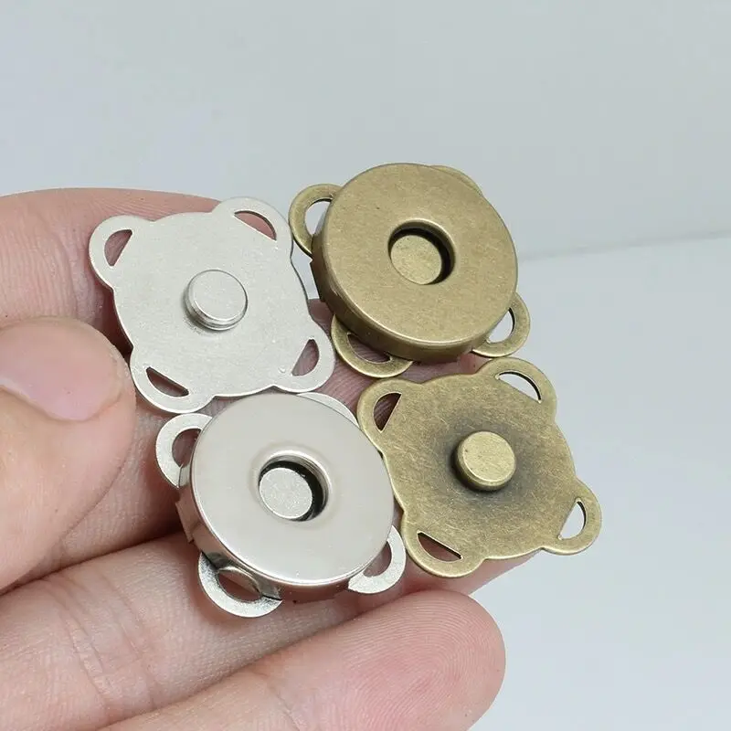 5sets 14/18mm Magnetic Sewing Button for Handbag Cloth DIY Bag Pushing Close Buckle Travel A