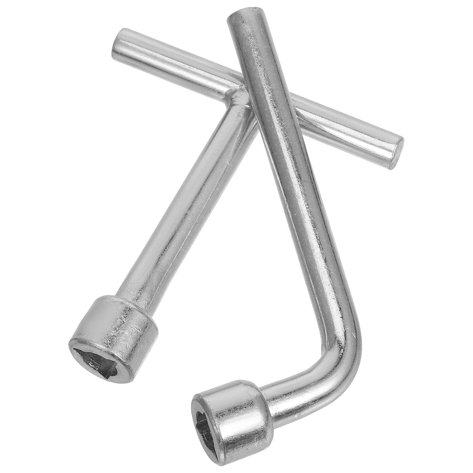 

2pcs Triangle Socket Spanner Key Stainless Steel For Elevator Meter Box Control Cabinet Durable Triangle Head Screw Tool
