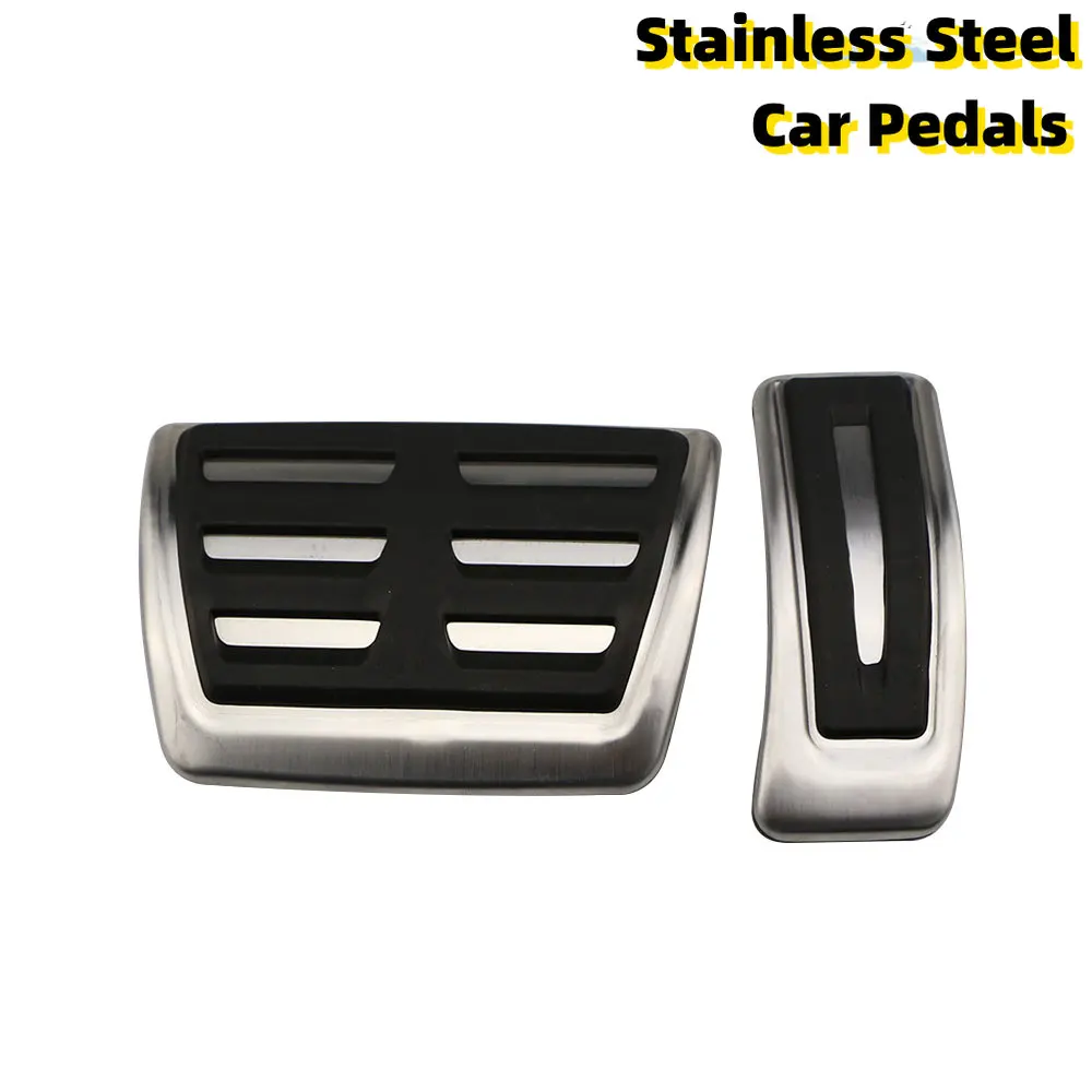 For Audi Q7 SQ7 Q8 2016-2021 Touareg 2019-21/ Porsche Cayenne 2018-21 Car Accessories Fuel Gas Brake footrest Pedal Cover Plate