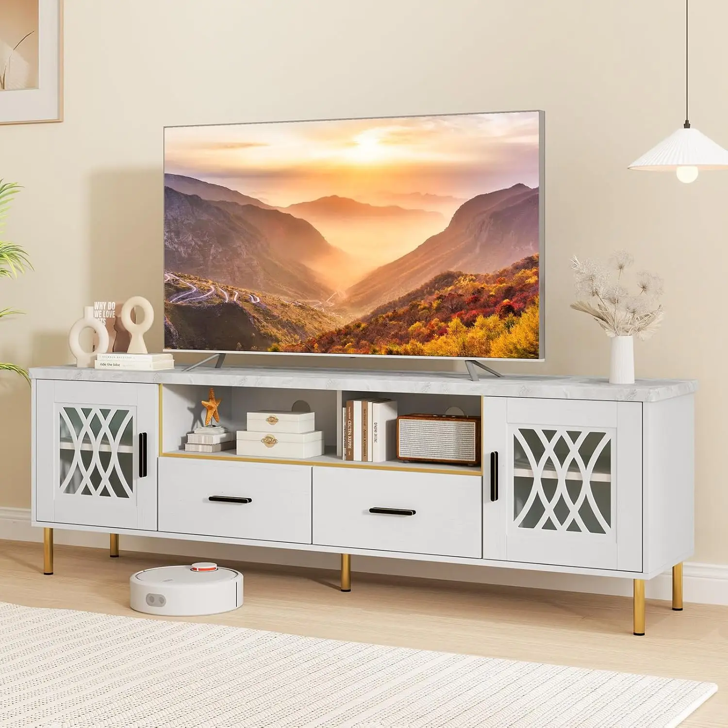 White TV Stand 71