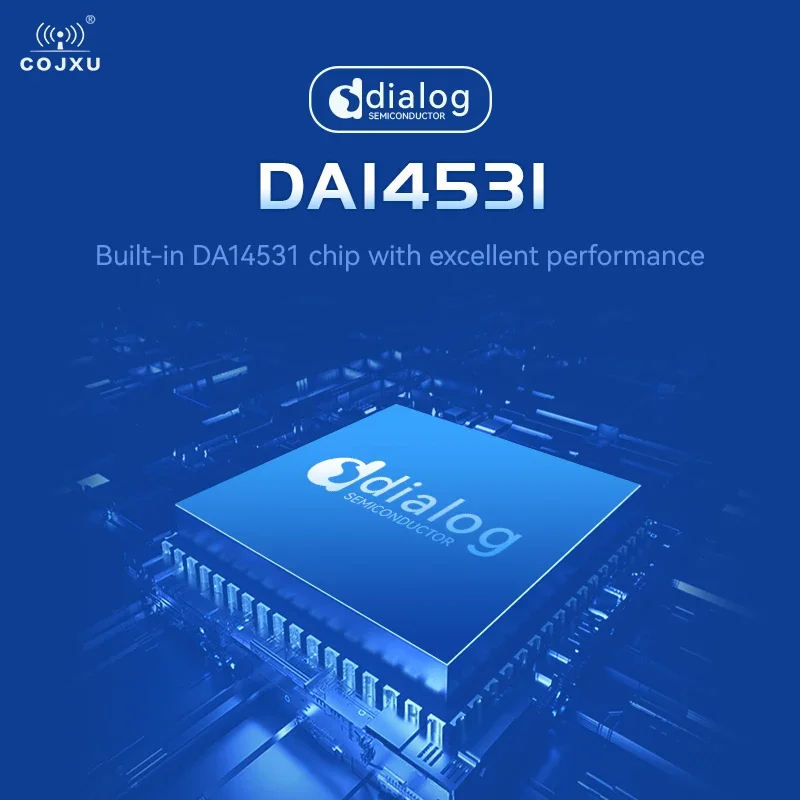 DA14531 모듈 2.4GHz 블루투스-UART 모듈, 저에너지 E104-BT52, 소형 사이즈, 저전력 소비 무선 트랜시버