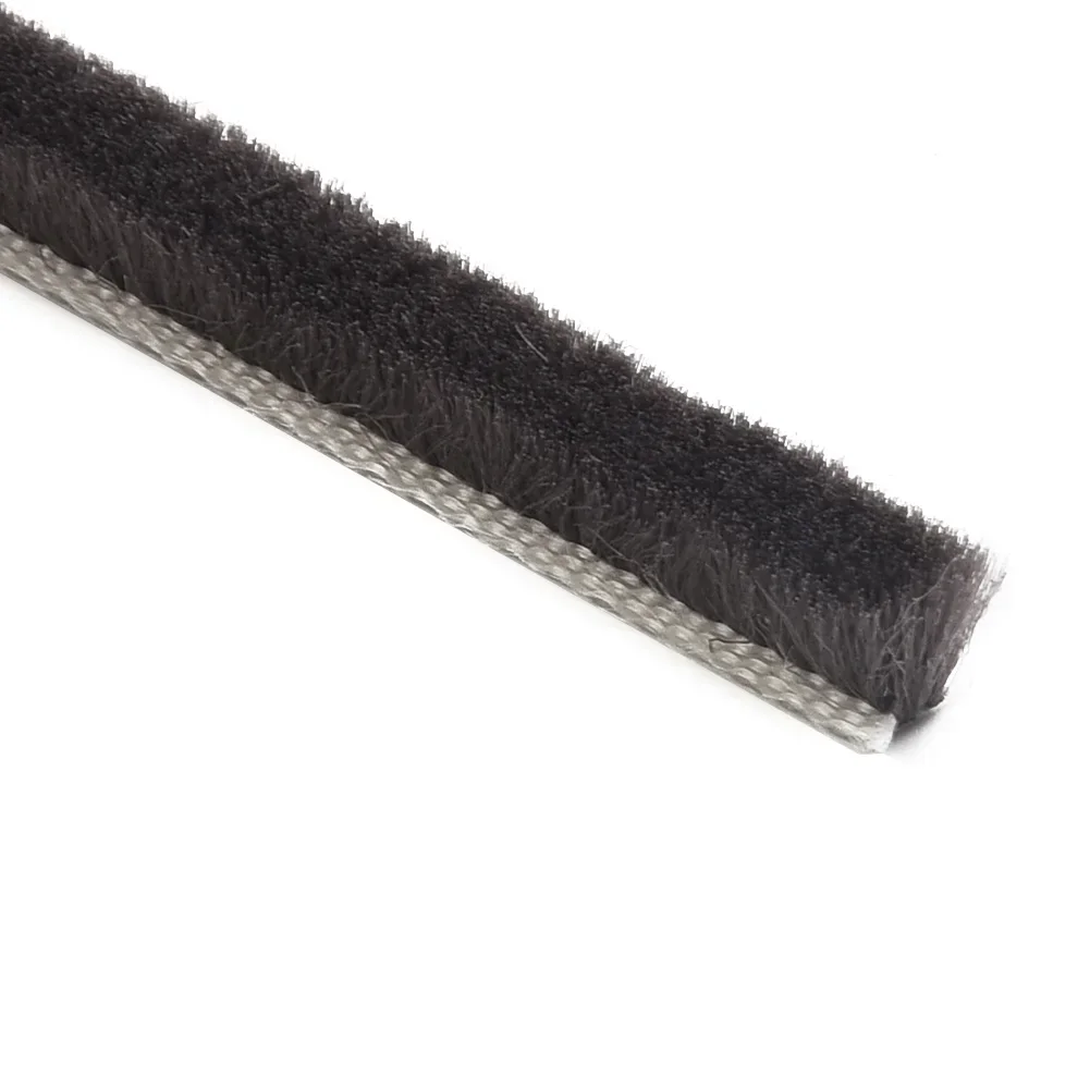 

10m Draught Excluder Brush Casement Pile Seal Strip Door Weatherstrip 5mm*6mm Water-resistant Dustproof Soundproof Hardware