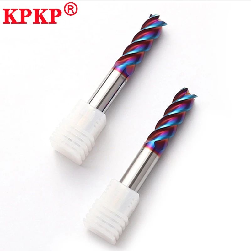 

HRC65 CNC R угол синего нанопокрытия фреза с 4 канавками твердосплавные станки с ЧПУ для обработки круглых концевых фрез R0.5-R1.1