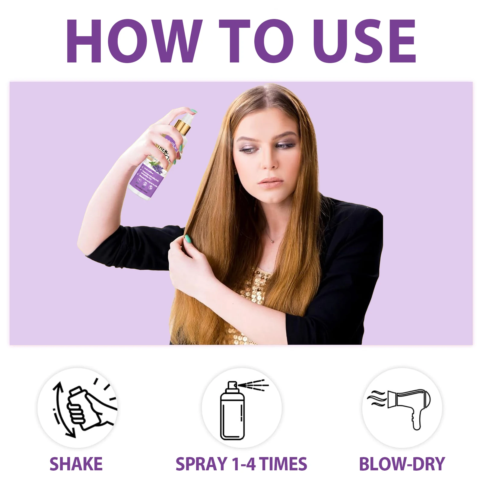 GOIPLE 라벤더 추출물 열 열 보호 스프레이 샤인  - Hair Care Heat Protectant 리뷰 및 가격