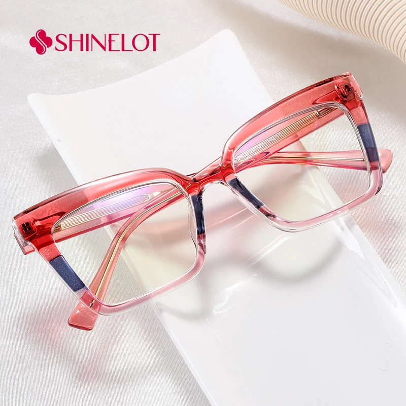 

97713 Cat Eye Y2K Teenage Eyeglasses Frame Female Radiation Protection Glasses Unique Youth Style Birthday Eyewear