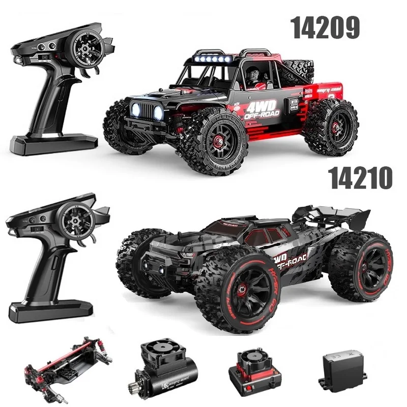 MJX Hyper Go 14209 14210 1/14 w skali 4WD bezszczotkowy szybki R/C off Road Trucks zdalnie sterowany samochody osobowe 75 km/h