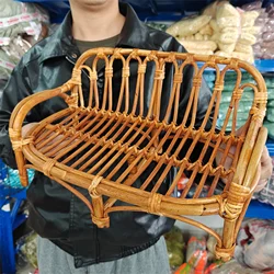 Fotografia Adereços Cama para Recém-nascido, Banco de Rattan Artesanal, Cadeira Bebe, Cesta para Menina e Menino, Posando Móveis, Boneca Cama Acessórios