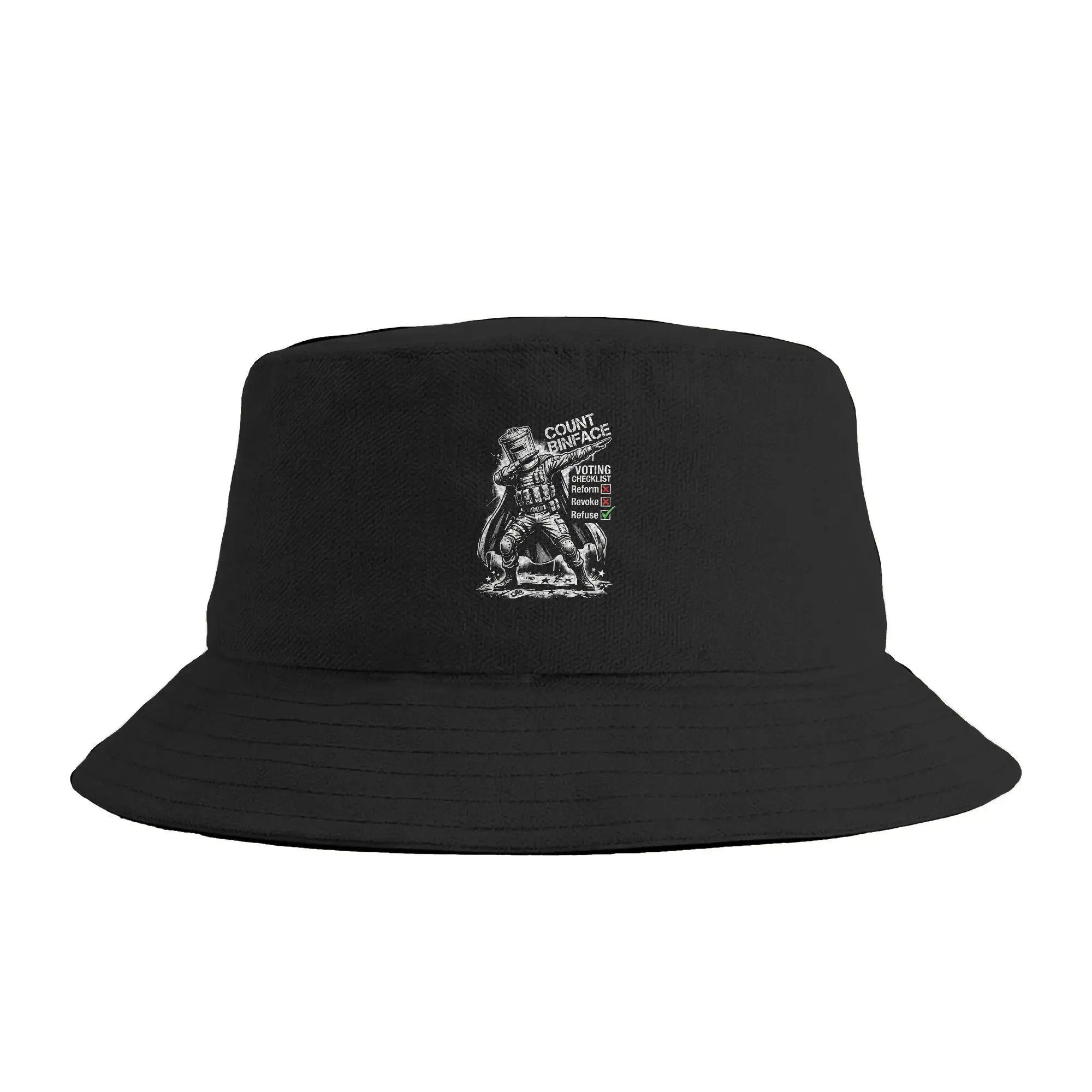 Men Women Count Binface for British Prime Minister Funny Election Vote Bucket Hat  Foldable Fisherman Hats Summer Fishing Caps