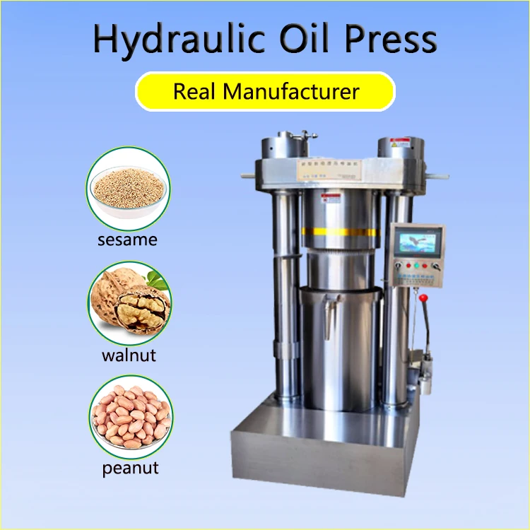 Edible Oil Hydraulic Press Machine Sunflower Seed Oil Screw Press Oil Expeller and Filter Press