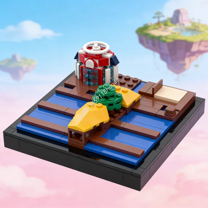 

186pcs MOC Seafolk Village Alola Architecture Model Building Blocks Toy DIY Creative Idea Education Brick Christmas Gifts Kids