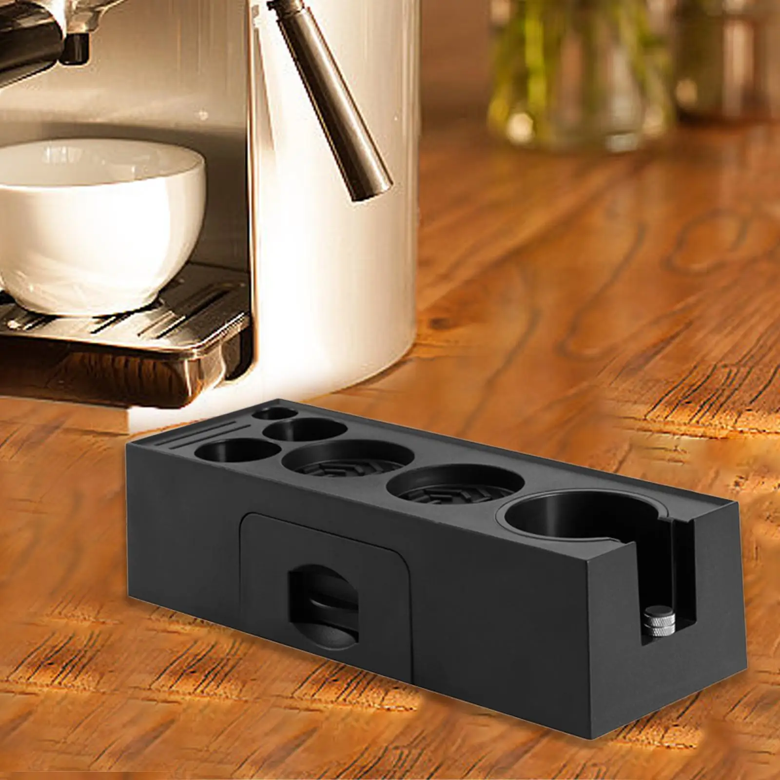 Coffee Tamping,Espresso Tamping Station,Drawer Tool,Coffee Tamper Stand and Portafilter Holder for Kitchen Counter