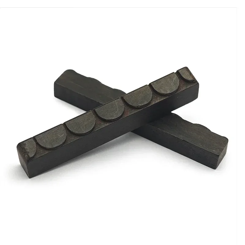 

10Pcs Ebony Nut for Classic Guitar 52x6x9MM Solid Wood Nut for 6-String Classical Guitar Parts
