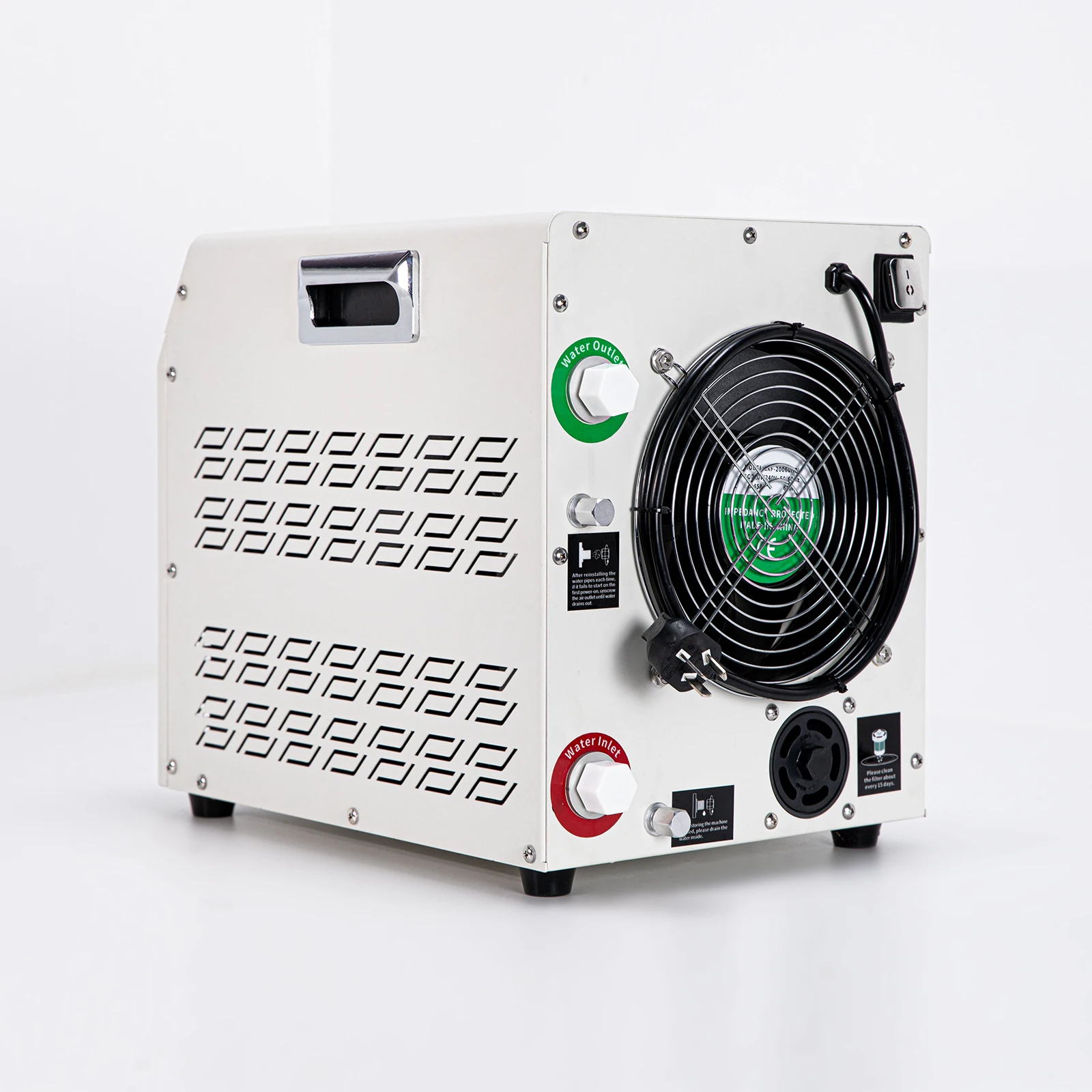 Чиллер для ледяных ванн 1/3HP с компрессором R290, дистанционным управлением, 110/220В, низким уровнем шума, из нержавеющей стали