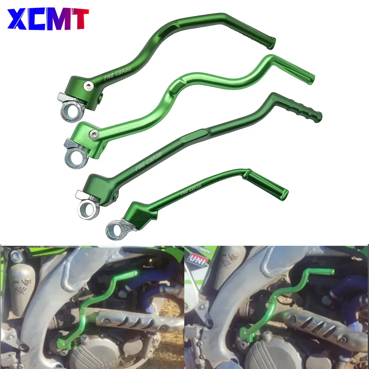 

For Kawasaki Starter Lever Pedal KX250F KX450F KX 250F 450F KLX450R KLX 450R Pit Bike Motorcycle CNC Aluminum Forged Kick Start