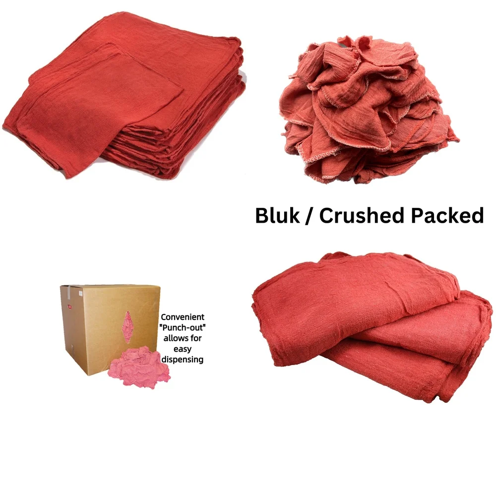 

towel1000 Pack Red Shop Towels 12x14 Heavy Duty Cleaning Rags for Industrial Use Bulk Microfiber Towels for Car Detailing and