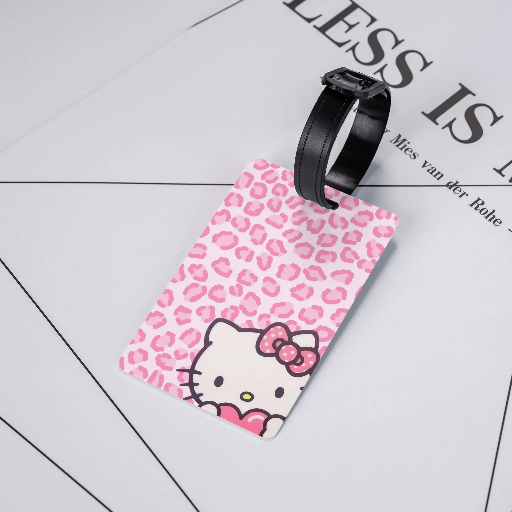 

Luggage Tags Hello Kitty Cat Cartoon Suitcase Silicon Label Name ID Address Luggage Bag Case Tags for Unisex Baggage Tags Gifts