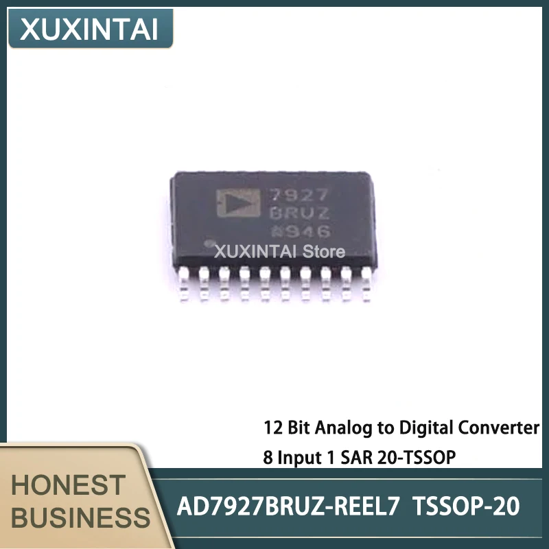 

5Pcs/Lot New Original AD7927BRUZ-REEL7 AD7927BRUZ 12 Bit Analog to Digital Converter 8 Input 1 SAR 20-TSSOP