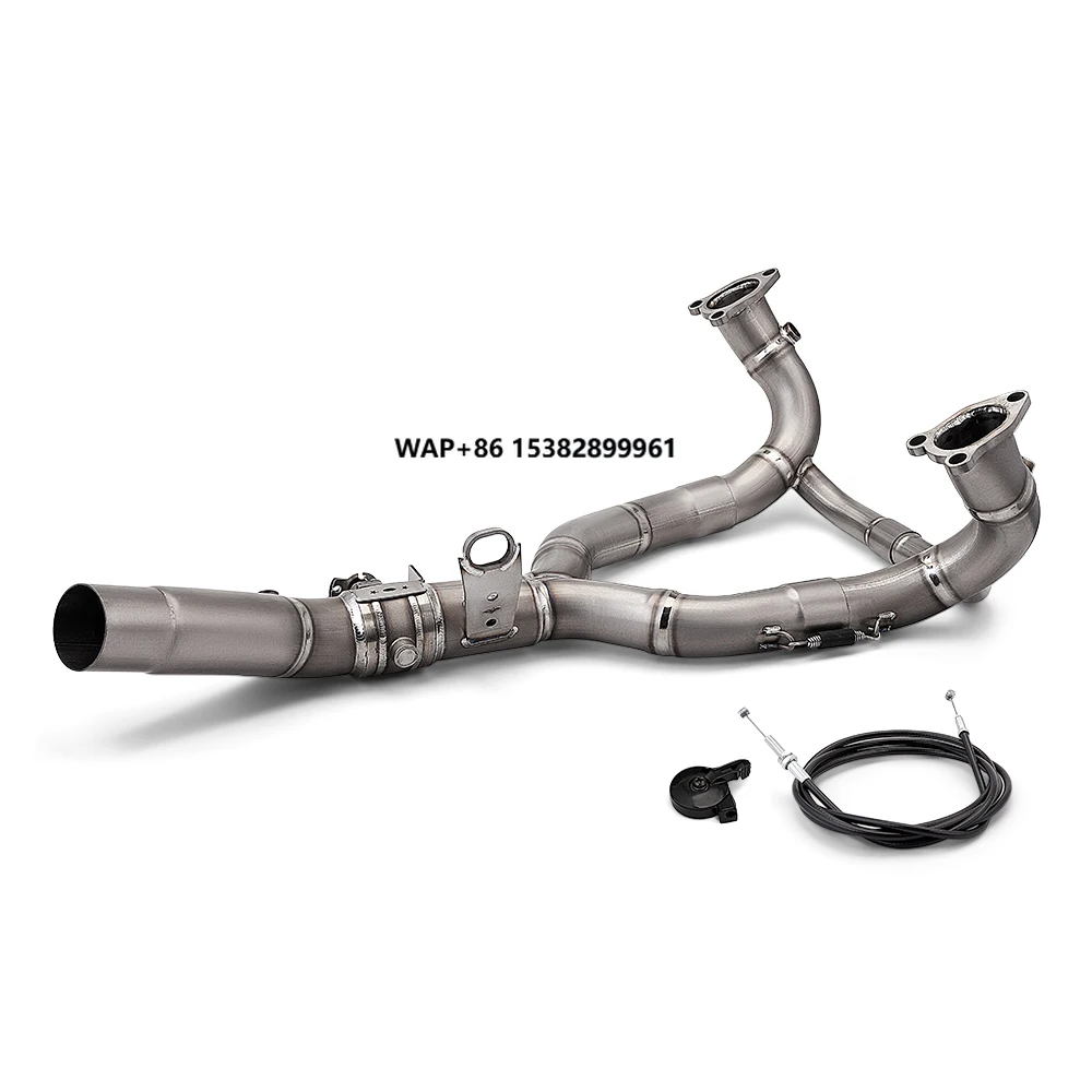 

For R1300GS R1300 GS 1300 2024 2025 Motorcycle Exhaust Front Middle Link Pipe Titanium Exhaust Escape