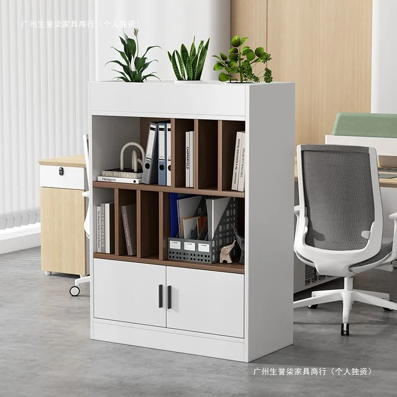 File  storage Office partition Double-sided bookcase Data  Low Locker Simple display  Floor