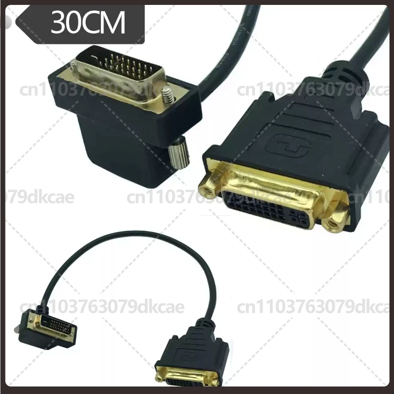 90 Degree DVI Elbow DVI-D DVI-I 24+1 Male to Female Right Angle Adapter for PC Monitor Graphics Card
