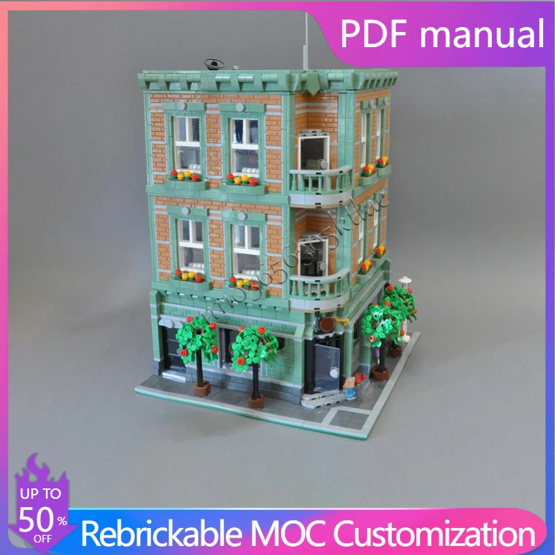 5592 PCS MOC Medieval Luxury Antique Shop Modular Model Customize Building Block Education DIY Assembly Toys Kids Surprise Gifts