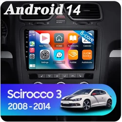 μλλ‘μ΄λ 14 Carplay μλ μλμ°¨ λΌλμ€ νμ€ λ°κ² EOS Scirocco 3 III Mk3 2008-2014 λ©ν°λ―Έλμ΄ νλ μ΄μ΄ GPS μ€ν
λ μ€ 2din ν€λ μ λ 4G