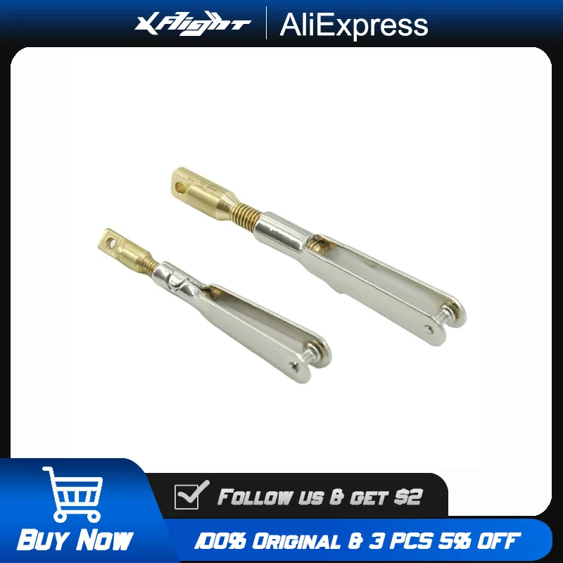 

M2/M3 Metal Pushrod Connector for RC Airplane DIY with Steel Wire & Locking Nut