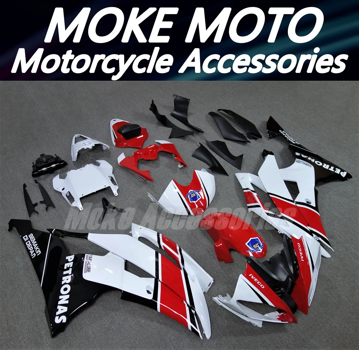 Motorcycle Fairings Kit Fit For Yzf R6 2008 2009 2010 2011 2012 2013 2014 2015 2016 Bodywork Set Abs Injection White